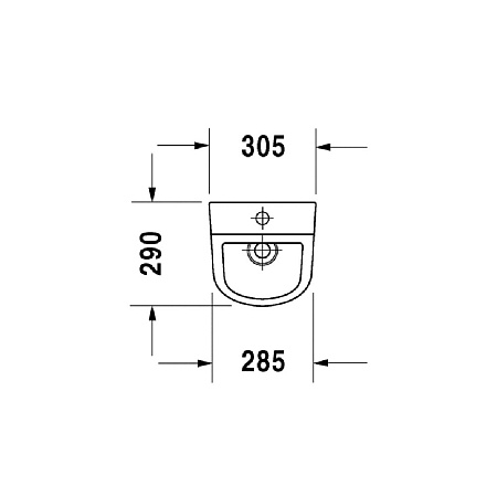 Писсуар Duravit D-Code 0828300000 с внешним подводом воды