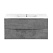 Тумба с раковиной Vincea Mia VMC-2MC100BT 100 подвесная, 2 выкатных ящика, Beton