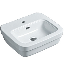 Раковина подвесная Simas Evolution EVO 15 bia 53x45x16 с 1 отверстием под смеситель, белый Раковина подвесная Simas Evolution EVO 15 bia 53x45x16 с 1 отверстием под смеситель, белый