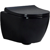 Унитаз подвесной beWash Bogen 88303606 с системой микролифт, черный глянцевый