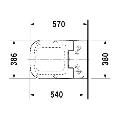 Унитаз подвесной Duravit P3 Comforts 2561590000 Rimless