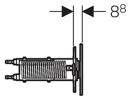 Кнопка смыва Geberit Sigma 70 115.635.SJ.1 черная, 8 см