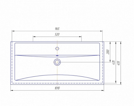 Мебельная раковина Aqwella Фостер 4640021065204 100
