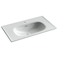 Раковина накладная Ceramicanova Sabo CN13002 80x46x13 белый