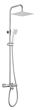 Душевая стойка AQG Wind Blu SQ 20WBC25OLB02 хром