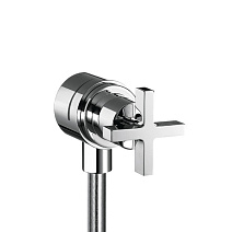 Шланговое подключение Axor Citterio 39883000 с крестовой рукояткой, хром