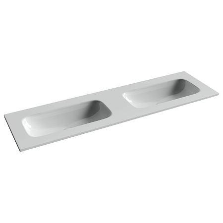 Раковина накладная Ceramica Nova Grace CN7023wx 161x45,7x13,7 без отв. под смес., белый