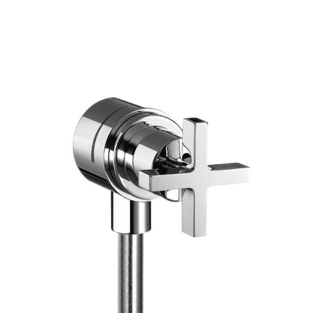 Шланговое подключение Axor Citterio 39883000 с крестовой рукояткой, хром