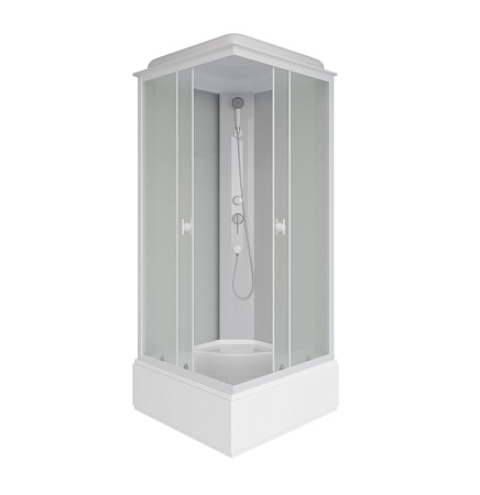 Душевая кабина Niagara Promo P100/26Q/MT 100x100x215 L/R стекло матовое/профиль белый