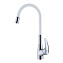 Смеситель Lemark Linara LM0415C-White для кухонной мойки, с гибким изливом, белый