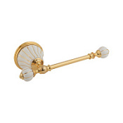 Бумагодержатель Migliore Olivia 17513 керамика белая с золотым декором, золото