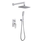 Смеситель Boheme Venturo 374-W для ванны с душевым гарнитуром, белый/хром