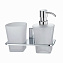 Стакан WasserKRAFT Leine K-5089 с дозатором, хром