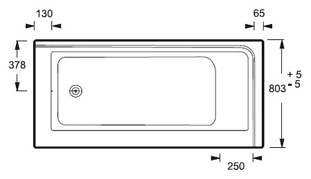 Акриловая ванна Jacob Delafon Formilia 170x80 L