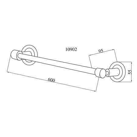 Полотенцедержатель Boheme Murano 10902-R-CR хром/рубиновый