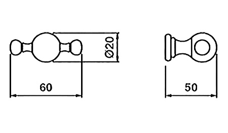 Крючок Bagno & Associati Canova CA24452 ORO