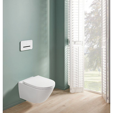 Унитаз подвесной Villeroy & Boch Subway 3.0 4670T901 безободковый, с микролифтом, alpin