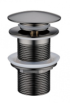 Донный клапан Boheme 612-GM для раковины, оружейная сталь