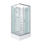 Душевая кабина Niagara Classic NG-33084-14QBKG 100x80x200 стекло матовое/профиль серебро