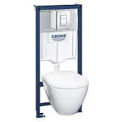 Комплект Grohe Solido 39186000 подвесной унитаз + инсталляция Комплект Grohe Solido 39186000 подвесной унитаз + инсталляция