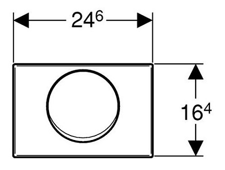 Кнопка смыва Geberit Mambo 115.751.00.1 сталь нержавеющая матированная