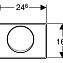 Кнопка смыва Geberit Mambo 115.751.00.1 сталь нержавеющая матированная - фото 2