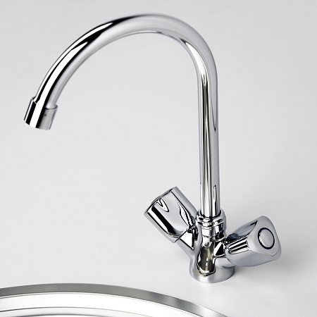 Смеситель WasserKRAFT Amper 2907 для кухонной мойки, хром