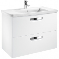 Тумба с раковиной Roca Gap ZRU9302877 80 см, белый глянец