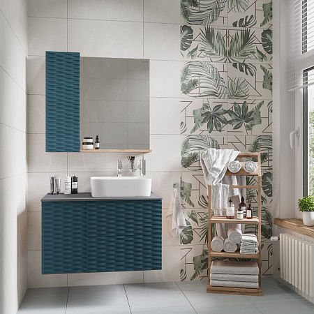 Шкаф-зеркало Grossman Альба 208005 80 велингтон/бриз