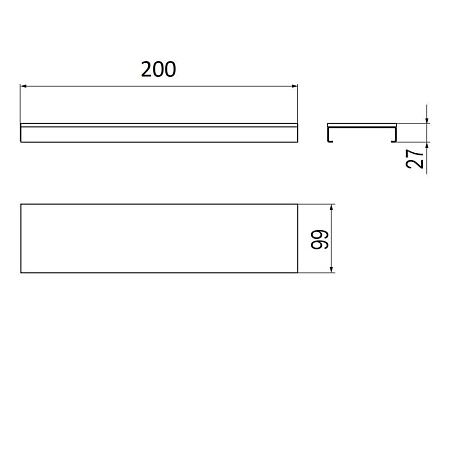 Полка Inda Indissima Barra A8809MHW 20 брашированная нержавеющая сталь