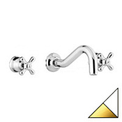 Смеситель Emmevi Deco Classic 12055BO для кухонной мойки, белый/золото