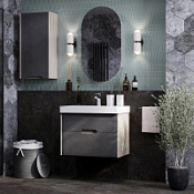 Мебель для ванной Aquaton Оливия 1A254301OLUG0 70 грей/дуб ойстер