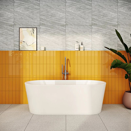 Ванна акриловая VitrA Geo 65370006000 170x80 с ножками и сифоном