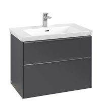 Тумба с раковиной Villeroy & Boch Subway 3.0 C574L0VR 80 Graphite