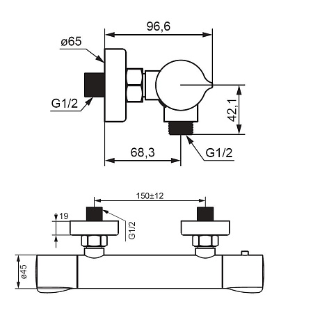 Смеситель Damixa Scandinavian Pure 366000000 для душа