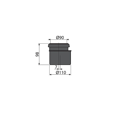 Переходник Alcaplast M907 90/110 