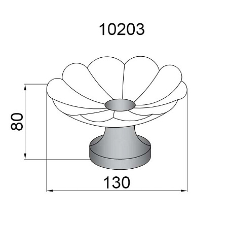 Мыльница Boheme 10203 настольная, хром
