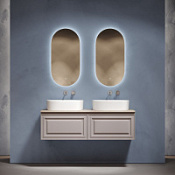 Мебель для ванной со столешницей Sancos Very 140 VR70SM+TT140A2 Doha Soft/Kreman