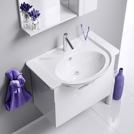 Тумба под раковину Aqwella Н-Лайн N-Li.01.07 75 белый