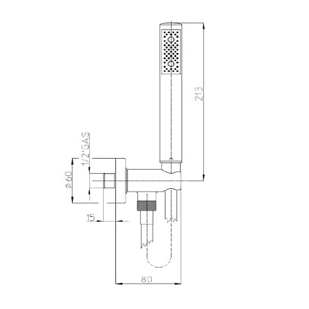 Душевой гарнитур Bossini Zen C12002.030 хром