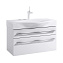 Тумба под раковину Aqwella 5 stars Milan Mil.01.08/2/W 80 подвесная, 2 ящика, белая - фото 1