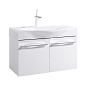 Тумба под раковину Aqwella 5 stars Milan Mil.01.08/W 80 подвесная, 2 двери, белый