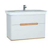 Тумба с раковиной VitrA Sento 60826 100 белый матовый