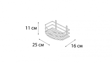 Полка овальная Fixsen FX-720W-1 белый