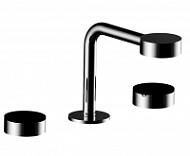 Смеситель Cisal Slim SM00102040 для раковины, на 3 отверстия, черный матовый