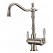 Смеситель Zorg Sanitary ZR 326 YF NICKEL для кухонной мойки, никель