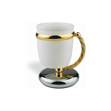 Стакан Stil Haus Giunone G718(02) хром/золото