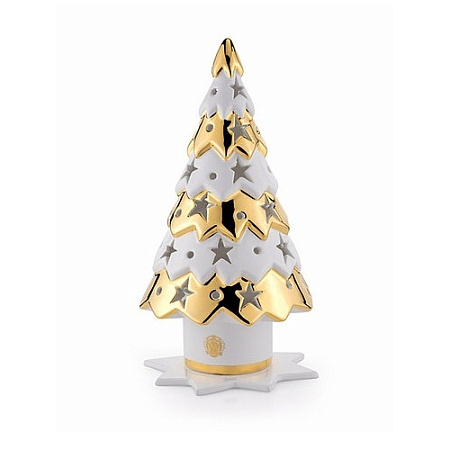 Сувенир ёлочка Migliore Christmas 29701 белый, декор золото