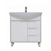 Тумба с раковиной Aquaton Рико 1A215401RIB90 80 белый/ясень фабрик