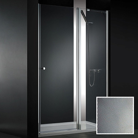Душевая дверь в нишу Cezares Elena ELENA-W-B-12-120-P-Cr-R  рифленое стекло